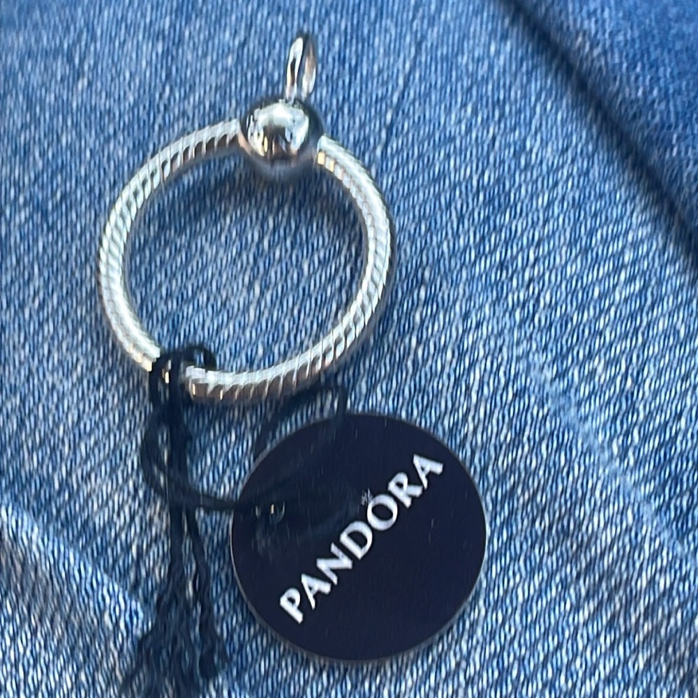 Pandora Silver Rope Texture Pendant - Picture 2 of 5